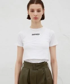 [INPREP] SS 22 DOUBLE LAYERED CROP TOP (WHITE) Best Sellers