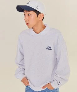 [AQOSTUDIOSPACE] SS 22 AQO A-LOGO PK SWEATSHIRTS MELANGE Best Sellers