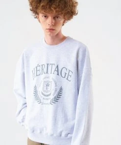 [RIANDCO] SS 22 [M] Heritage Sweatshirts Light Melange