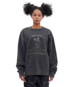 [ARCHIVEBOLD] SS 22 BAD BEAGLE PIGMENT SWEAT SHIRTS (CHARCOAL)