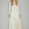 Best Sellers [SORRY TOO MUCH LOVE] Summer 22 Charlene Lace Chiffon Long Dress_Yellow