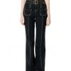 Best Sellers [RUNNING HIGH] SS 22 STITCH POINT BELTED BOOTS CUT PANTS [BLACK]