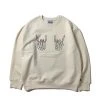 SK8ERROCK [SK8ER ROCK] FW 21 HAND SIGN SWEAT SHIRT CREAM Best Sellers