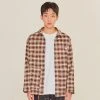 Best Sellers [AQOSTUDIOSPACE] SS 22 AQO BEAR CHECK SHIRTS BROWN