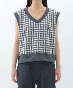 [BASICCOTTON] Summer 22 Dia Vest - GRAY Best Sellers