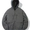 Best Sellers [CODEGRAPHY] SS 22 2-WAY Utility Hood MA-1 Jacket_CHARCOAL