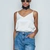 Best Sellers [MAKEATOAST] SS 22 SILK SLEEVELESS BLOUSE WHITE