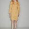 [SORRY TOO MUCH LOVE] Summer 22 Eyelet Lace Shift Dress_Yellow