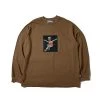 SK8ERROCK [SK8ER ROCK] FW 21 HOORAY LONG SLEEVE T-SHIRT LIGHT BROWN Best Sellers
