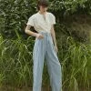Best Sellers [VITALSIGN] Summer 22 Two-tuck Semi Wide Jean