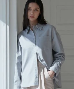 [JOORTI] SS 22 J917 Twill Shirt (blue) Best Sellers