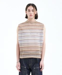 [LA MER MA MAISON] Summer 22 ZIGZAG PATTERN VEST