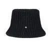 Best Sellers [HIGH SCHOOL DISCO] Seasonless Badge Summer Knit Bucket Hat Black