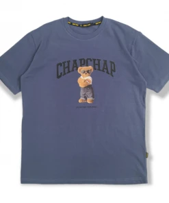 Best Sellers [CHAPCHAP] SS 22 Bear Chap Logo Tee(Blue)