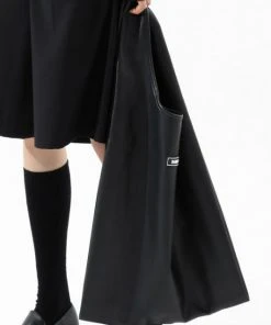 [BASICCOTTON] Seasonless BCN LEATHER Market Bag - BLACK