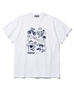 [FASTLE] SS 22 Comic Turtles Tee White