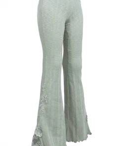 [GANGYOUNG] SS 22 KHAKIGRAY FLORAL JERSEY PANTS Best Sellers