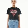 [LARTIGENT] Summer 22 HEART T-SHIRT(BLACK)