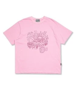 [YOUTHBATH] Summer 22 Wet Car Graphic T-shirt_PINK Best Sellers