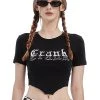 Best Sellers [CRANK] Summer 22 LOGO CORSET CROP TOP_BK