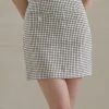 [JOORTI] SS 22 J974 Tweed Button Skirt (ivory) Best Sellers