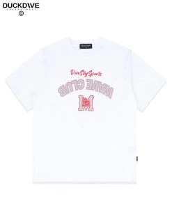 [DUCKDIVE] Summer 22 Vintage Patch Wave T-shirt White