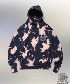 Best Sellers [CONECTX] SS 22 Hand Bleached One&Only Oversized Hoodie (navy Pink Ver.)