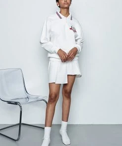 Best Sellers [MAKEATOAST] SS 22 UNBALANCED PLEATS SKIRT WHITE