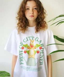 [GOCORI] Summer 22 BERRY RABBIT T-SHIRTS / MILK