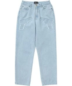 [AJO BY AJO] SS 22 Gun Washed Jeans [Sky Blue]