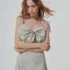 Best Sellers [LO AXUAL] Summer 22 NYLON RIBBON LONG DRESS_PALE GREEN