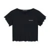 [HIGH SCHOOL DISCO] Summer 22 HEART PUNCHING CROP BLACK Best Sellers
