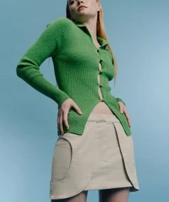 [PARKSSY] SS 22 Hole Wing Skirt _Light Beige Best Sellers