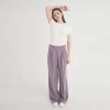 FREI HEIT [FREIHEIT] FW 21 Two-Tuck Button Wide Wool Pants (Violet) Best Sellers