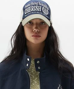 [LARTIGENT] Seasonless CHERISH BALL CAP(NAVY)