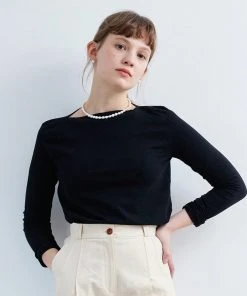 [ANEDIT] Summer 22 Boatneck Line T-shirt_BK