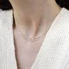 [LOMBRILLANT] Seasonless Silver Chain Neckless (SET) Best Sellers