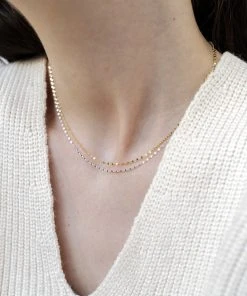 [LOMBRILLANT] Seasonless Silver Chain Neckless (SET) Best Sellers