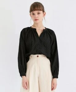 [ANEDIT] Summer 22 Raglan Puff Blouse_BK