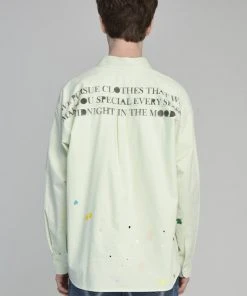 MIDNIGHTMOVE [MIDNIGHT MOVE] SS 22 Paint Shirts (mint)