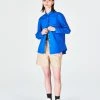 Best Sellers [RANDELL] SS 22 LOGO EMBROIDERY SHIRT, BLUE & YELLOW