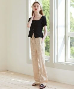 Best Sellers [ANEDIT] Summer 22 Flower Banding Pants_BE