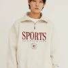 Best Sellers [CRUMP] SS 22 [Napping] Sports Emblem Zip-up Collar Sweatshirt (CT0346-3)