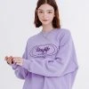 Best Sellers [DAYLIFE] Seasonless Logo Sweatshirt (PURPLE)