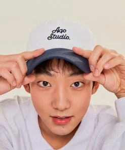 [AQOSTUDIOSPACE] SS 22 AQO A-LOGO BALLCAP WHITE