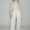 Best Sellers [SORRY TOO MUCH LOVE] Summer 22 Cici Lace Seethrough Top_Ivory
