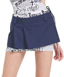 [CRANK] SS 22 PLEATS WRAP SKIRT_NY