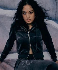 [EXPIRED GIRL] FW 21 Star Velvet Hoodie Zip Up Best Sellers