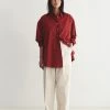 [REPOS] SS 22 COLOR OVER SHIRTS (RED)