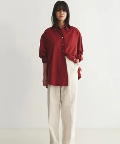 [REPOS] SS 22 COLOR OVER SHIRTS (RED)
